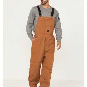 BULWARK | BLF8 BROWN HEAVYWEIGHT EXCEL FR COMFORTOUCH® UNLINED DUCK BIB OVERALL